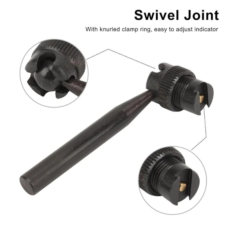 6mm/8mm Metal Test Arm Dovetail Holder for Power Milling Machine Accessories Post Holder Arm