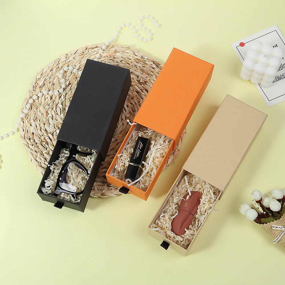 

Bracelet Holder Compact Jewelry Box Ring Velvet Box Paper Material Drawer Jewelry Case For Wedding Travel Jewelry Organization