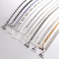 Fashion Shoulder Straps Crystal Underwear Straps Metal Bra Straps Non-Slip Sexy Invisible Cool Women Bra Strap For Decor