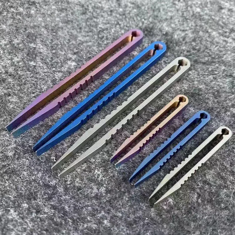 Multipurpose Professional Titanium Tc4 Clip Tweezers Pick Up Clamping Edc Gadget Outdoor Tool Camping Supplies
