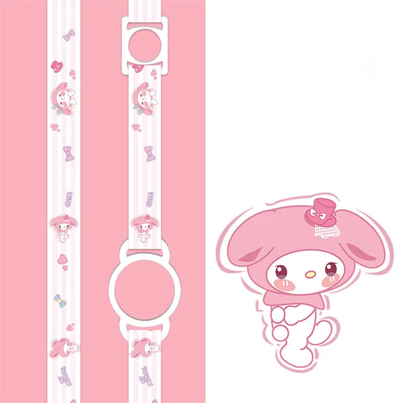 Cute Miniso Sanrio Two in One Water Cup Straps Anime Cartoon Beverage Bottle Vacuum Cup Go Out Single Shoulder Lanyard Girl Gift