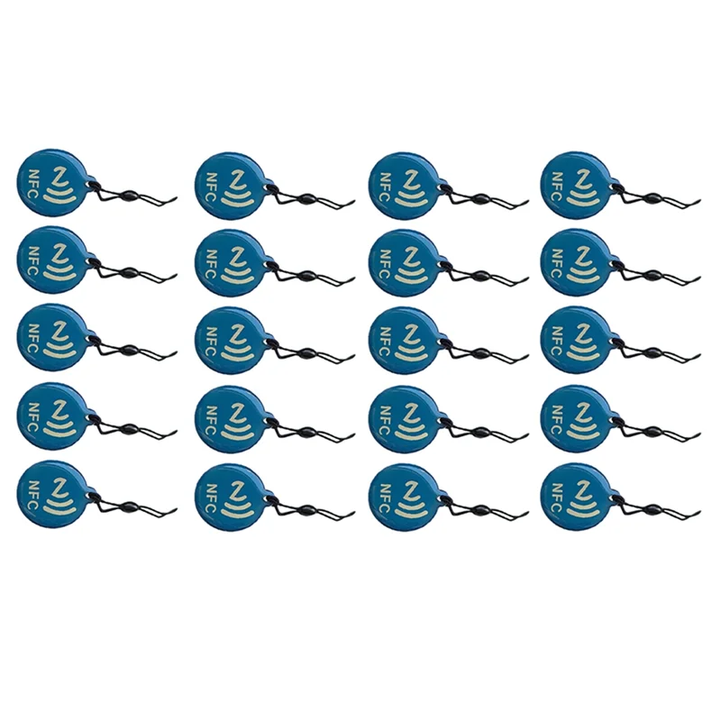 PHILE-20 Stuks NFC Tags Etiket Ntag213 13.56Mhz Smart Card Voor Alle NFC Telefoon Smart Visitekaartje NFC 31.5X28mm