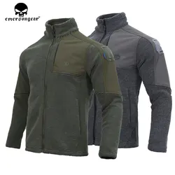 Emersongear Blue Label Tactical Suede Fleece Jacket Mens Zipper Windbreaker Coats Warm Hunting Hiking Caping Outwear EMB9593
