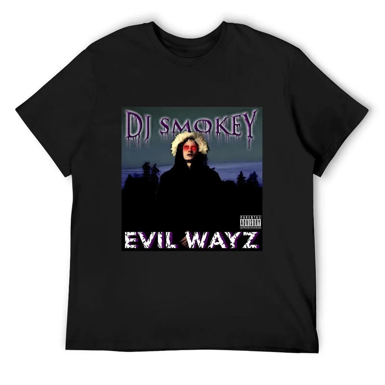 DJ SMOKEY evil wayz \t T-Shirt graphic t shirt vintage cotton graphic tees plain t shirt men