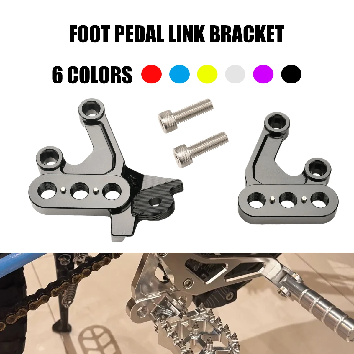 

For Surron Light Bee X S Electric Motocross CNC Foot Pegs Fixing Bracket Rests Pedal Mount Support Bracket For Segway X160 X260