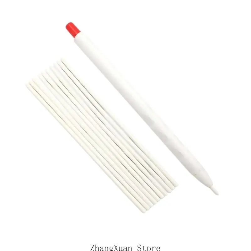 Stoffmarkierungsstift-Set mit 10 Ersatzeinsätzen, einziehbarer Nähkreidestift zum Nähen, Quilten, Stoffschneiden und 3XUF – Detail 3