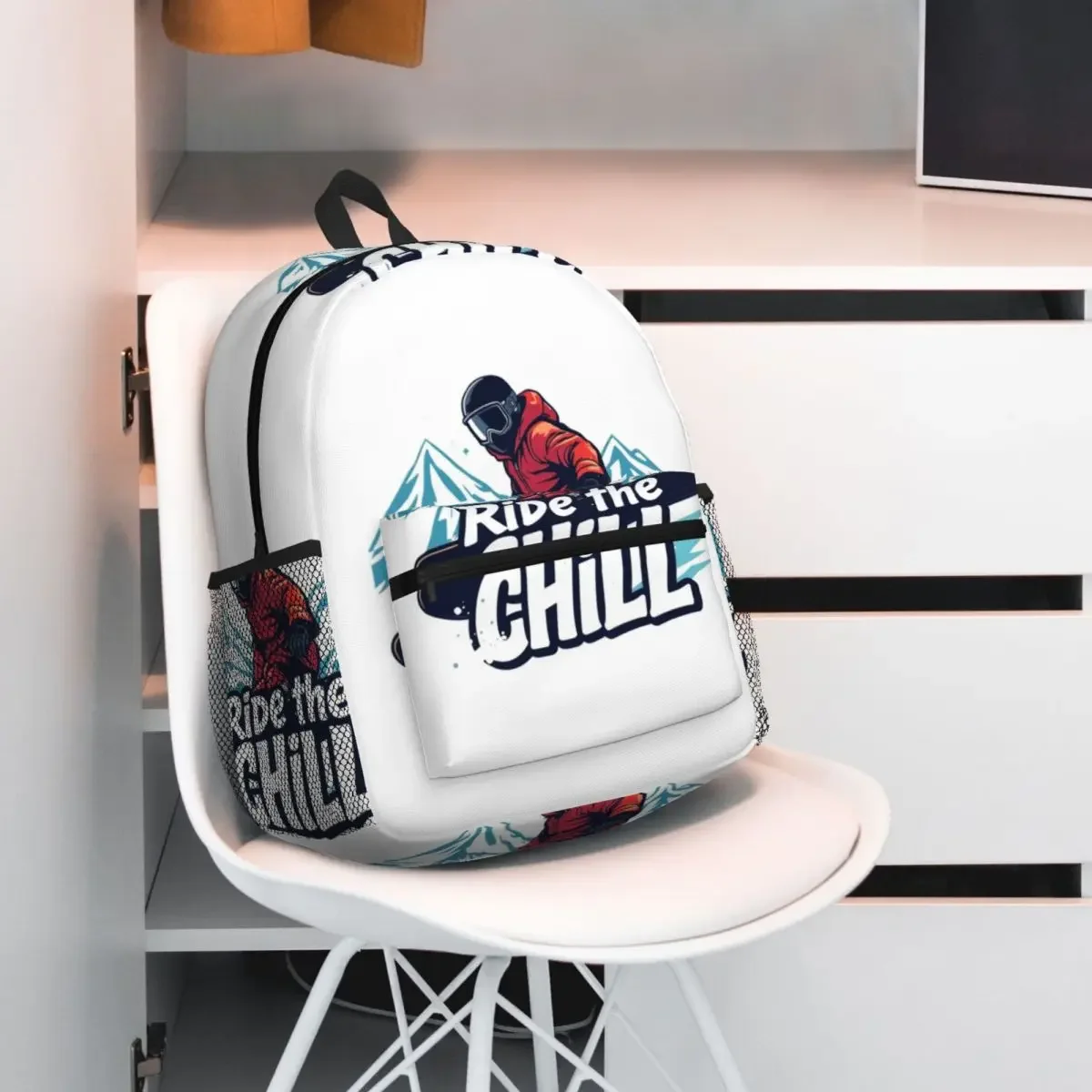 

Рюкзак с рисунком для катания на сноуборде, рюкзак большой вместимости для мальчиков и девочек, школьная сумка, сумки на плечо для мужчин и женщин