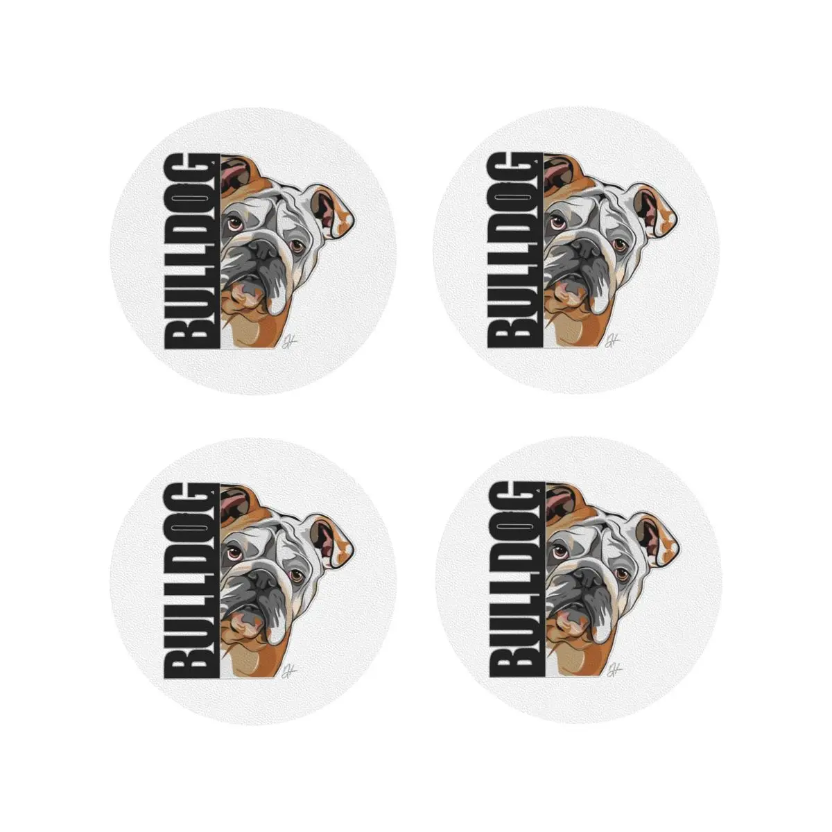 

Забавные подставки для английского бульдога, собаки, кухонные салфетки, нескользящие изоляционные кофейные коврики для чашек, декор, домашняя посуда, подушечки, набор из 4 шт.