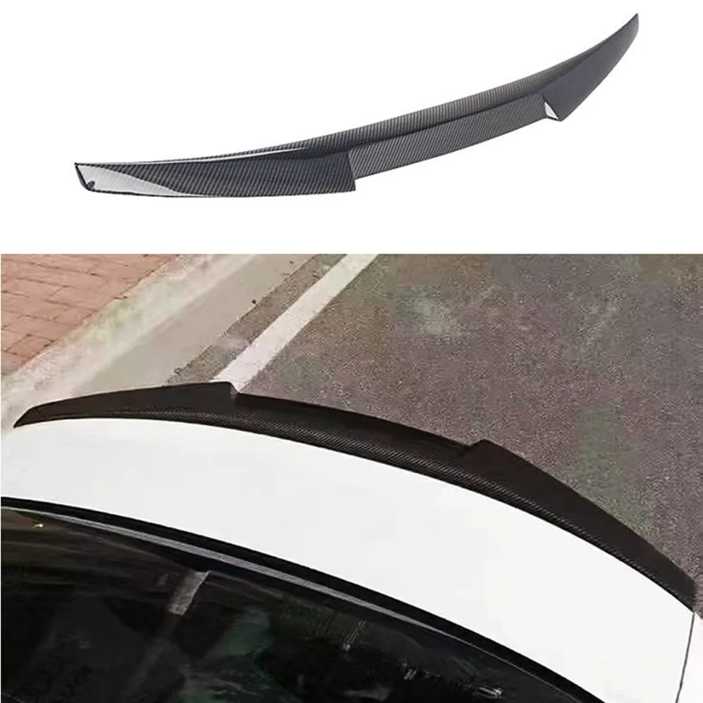 For 1999-2005 BMW E46 M3 M4 Style FRP Materia Glossy Black Carbon Rear Trunk Lid Car Spoiler Wings Exterior Tuning Accessories