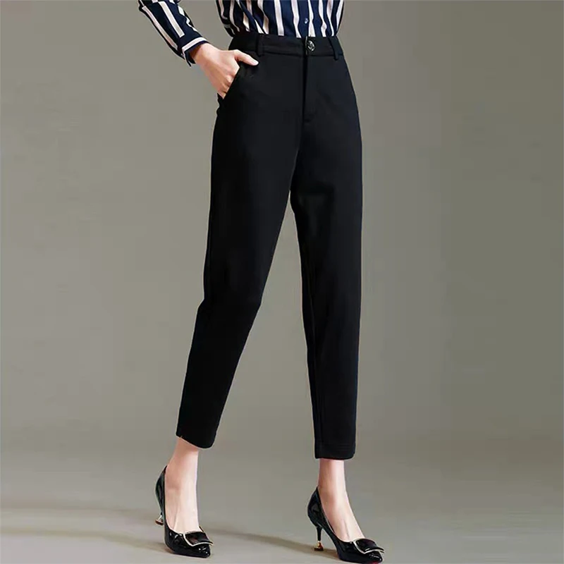 

New Professional Small Feet Hotel Bank Work Pants Trousers Casual Pants For Women