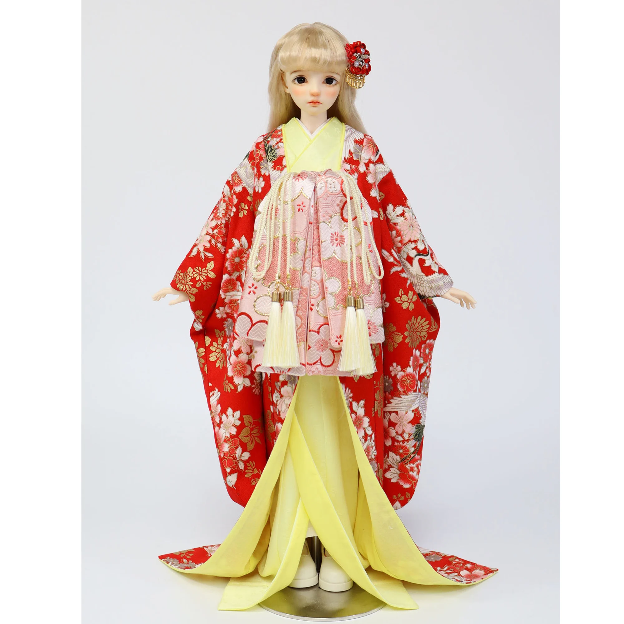 BJD Ancient Costume Outfit Japanese Oiran Kimono For 1/4 1/3 Doll MSD SD13 Girl ID75 Strong Uncle Clothes Accessories A2175