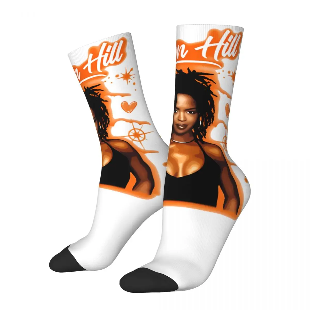 Fugees Lauryn Hill Theme Crew Socks Accessories for Female Male Non-slip Crew Socks