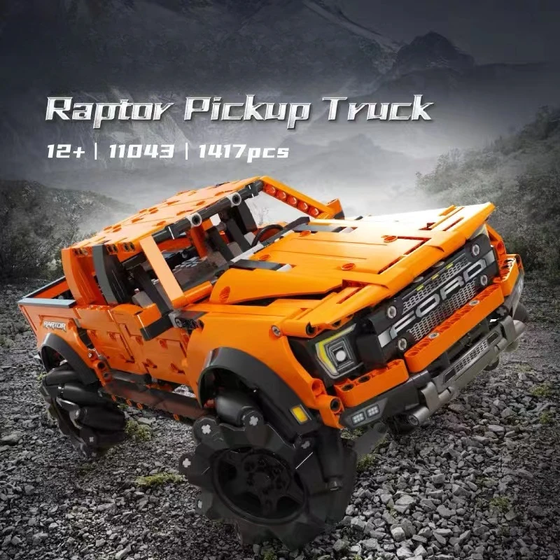 F-150 Raptor Classic Pickup Off Road Truck Car Model Building Blocks MOC 11043 Van Lorry Vehicle Bricks High Tech Toy Gift Boys