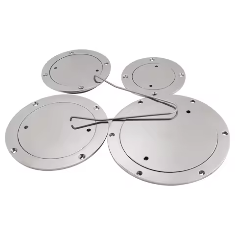3/4/5/6 Inch Marine Boat Floor Deck Round Access Hatch Stainless Steel 316 Boat Deck Plate Boat Accessories Silver Disc Hatch