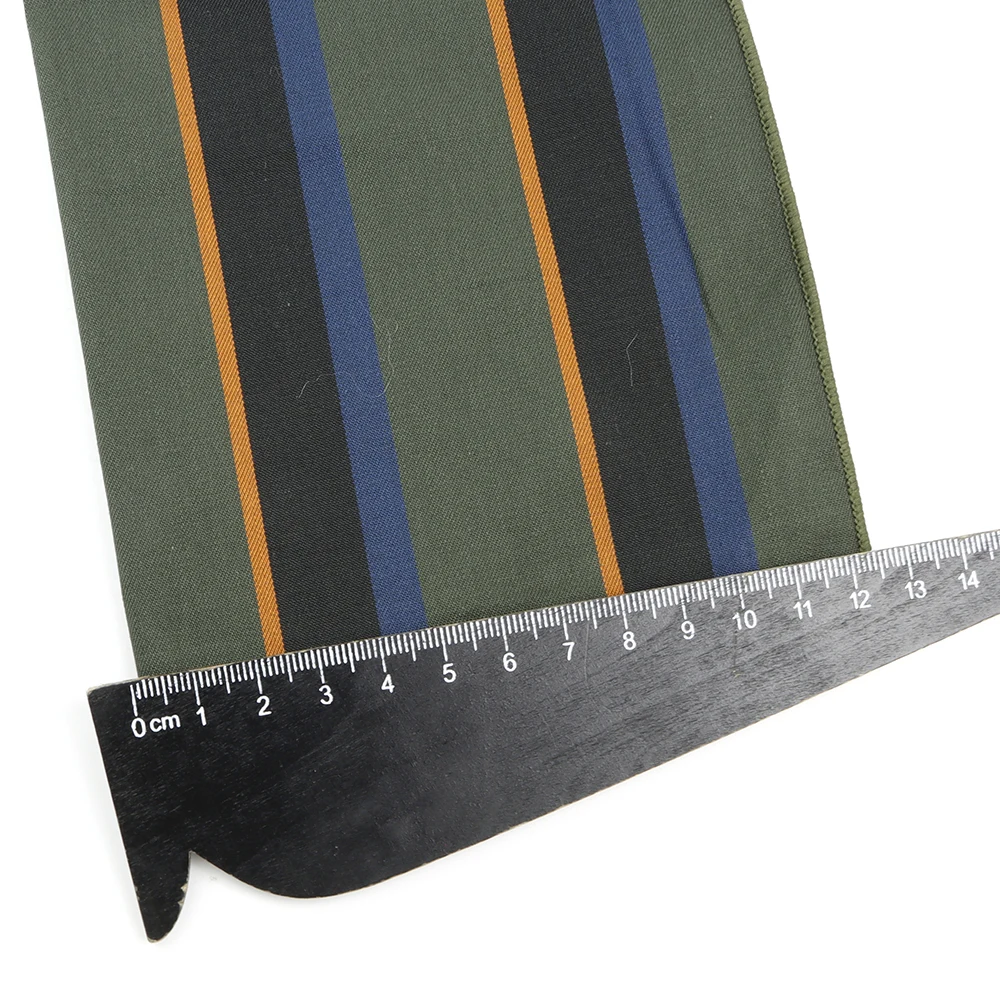 Top Sale Striped Hankerchief Green Brown Green Pocket Square For Office Group Dress Shirt Daily Wear Decoration Accessories Gift