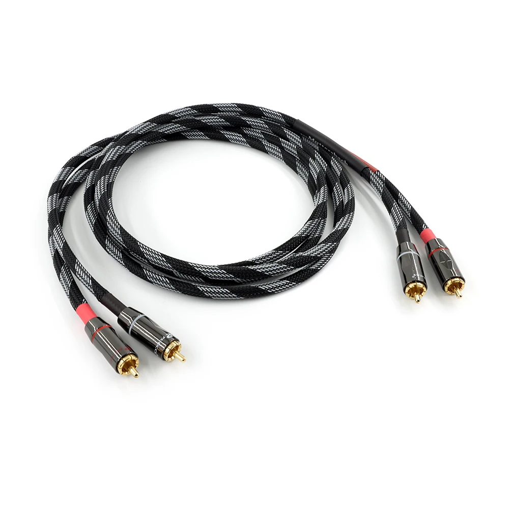 

2Pcs/Pair HIFI CANARE L-4E6S Professional Audio Grade RCA Audio Cable For Amplifier DAC TV / 0.2M- 5M