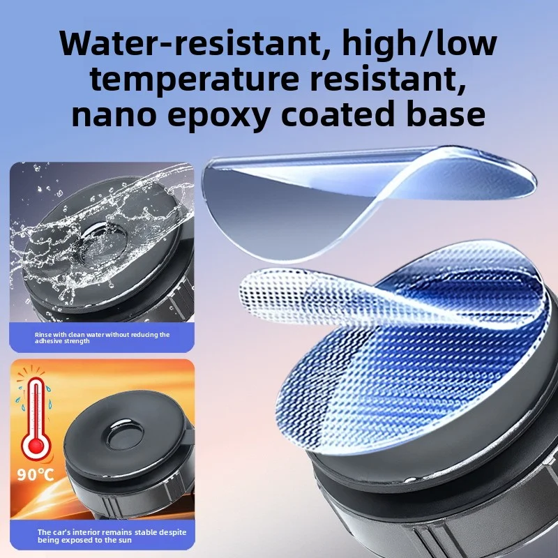 Magnetyczny uchwyt samochodowy na telefon z obrotem 360 stopni, mocny uchwyt z przyssawką próżniową do telefonu komórkowego, uchwyt samochodowy.