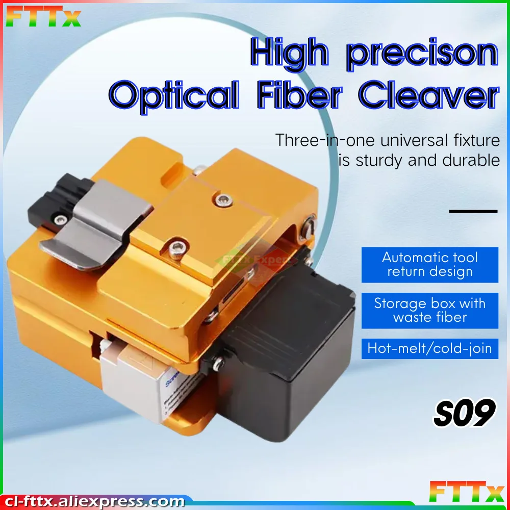 

Signal Fire AI-9 S09 High Precision Fiber Cleaver Original Optical Fiber Cutter with Waste Fiber Box S09 Optical Fiber Cutter