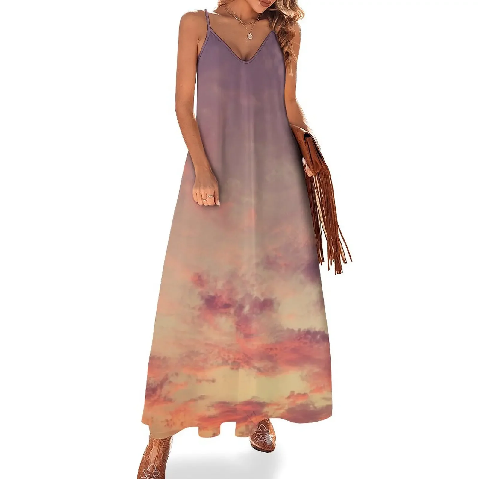 

Warm Sunset Sleeveless Dress Long dresses Dance dresses