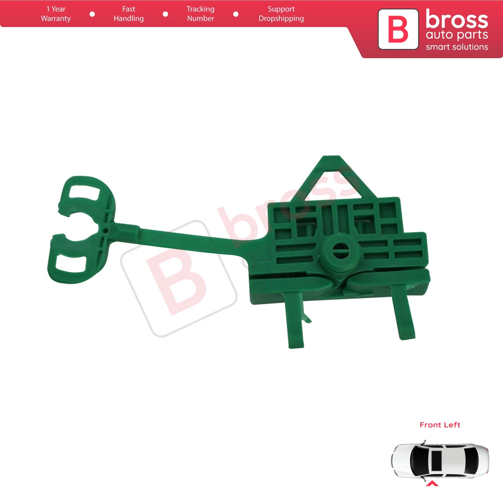 

BWR164 Power Window Lifter Regulator Repair Clips Bracket Front Left Door for Fiat Linea 323 110 2007-2018 51892561 51789652