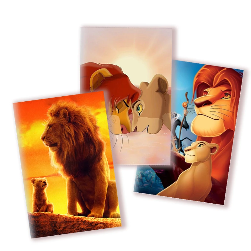 A5 Notebook - The Lion King - Young Simba Note Book Disney Cartoon Anime Animals Graffiti Pattern Diary For Kids Gifts Toys