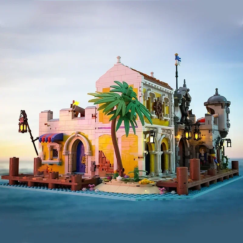 Moc Building Bricks Fortress Model Lagoon Lockup Revisited Technology Modular Blocks Gifts Christmas Toys DIY Sets Assembly