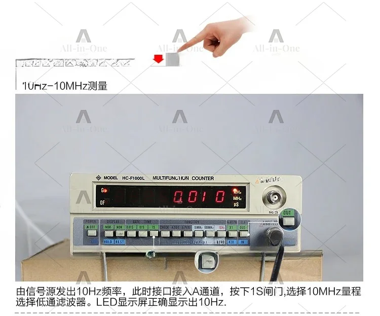 Multifunctional Digital Frequency Meter High Precision Frequency Meter Counter 1G Frequency Meter 8-Bit Display Tester