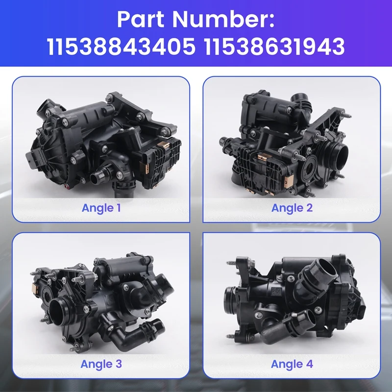 New High Quality Electronic Thermostat Assembly 11538631943 11538843405 For BMW MINI B48 B38 X1 X2 F40 F44 F45 F46 F48-Boom