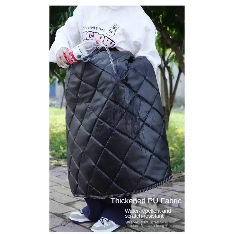 Winter Motorcycle Apron Waterproof Knee Pad Warm Blanket Windproof Quilt Plus Velvet Thickened Windproof Skirt Warm Knee Cover