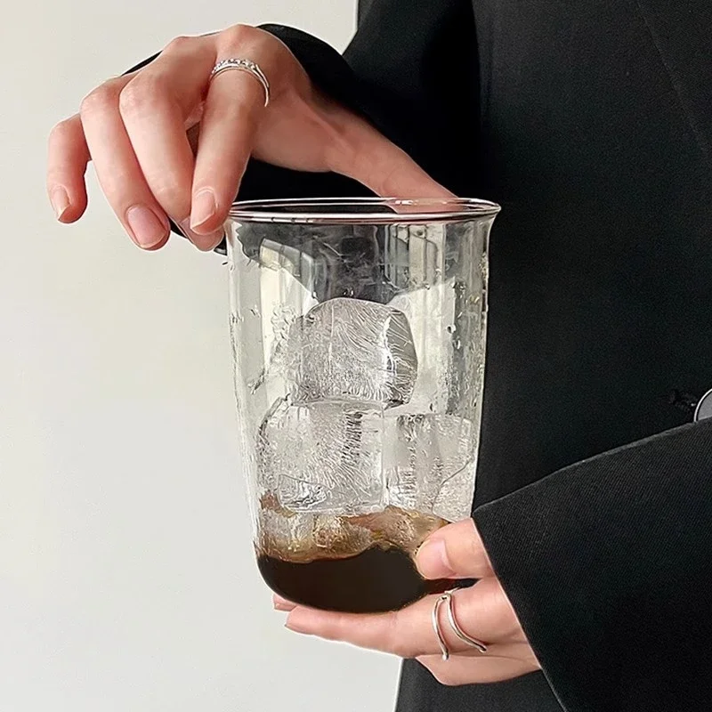 

Clear High Borosilicate Glass Mugs with Optional , Practical Latte Breakfast Cups to Hold Beer, Milk, Water and Cocktails