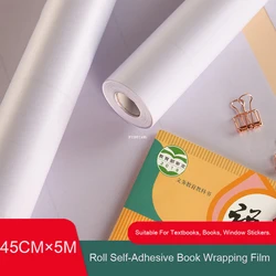 Transparent Matte Book Film PVC Book Window Stickers Wall Stickers Textbook Protection Book Cover Roll Self-Adhesive Book Film