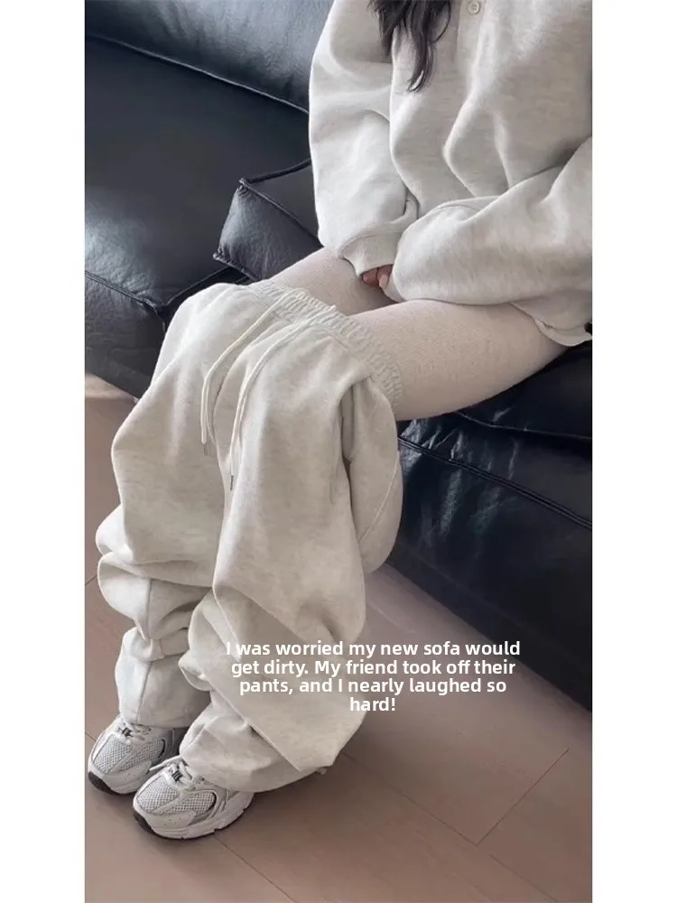 

Плотные брюки с капюшоном, прямого кроя, повседневные, для подростков, в американском ретро-стиле, свободные, широкие, спортивные