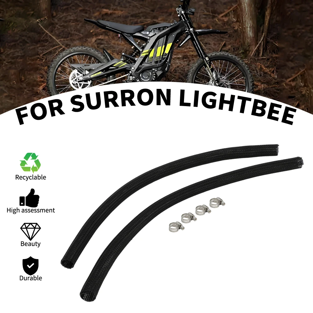 Motorrad-Kabelschutz-Set für SURRON S X Segway X160 X260, Kabelschutzhülle aus PVC, Edelstahl-Zubehör