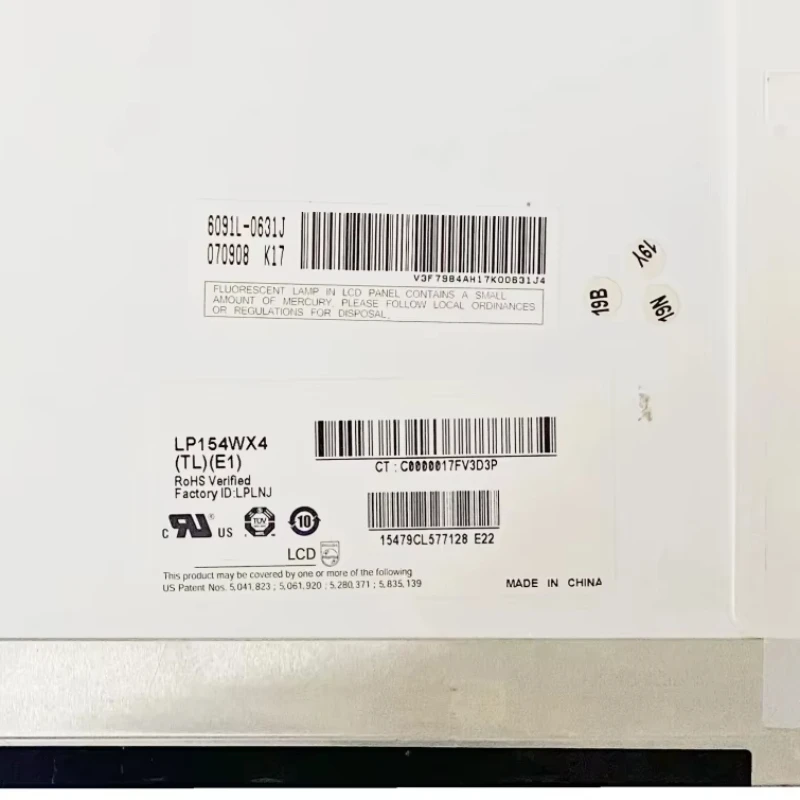 LP154WX4-TLE1 1280(RGB)× 800, pantalla de repuesto portátil de 15,4 pulgadas 1280 × 800 30 pines LVDS