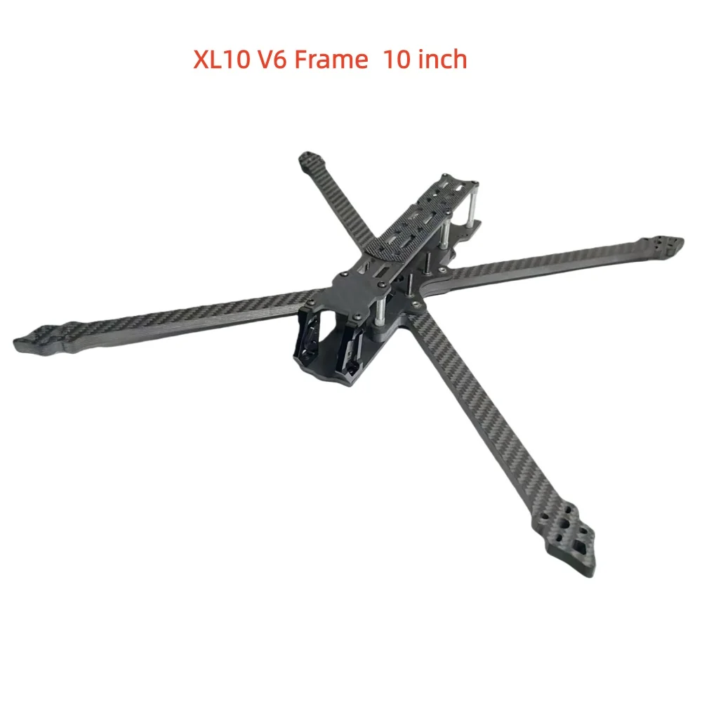 

XL10 V6 420 мм 10-дюймовая колесная база сверхдальнего действия HD True-X Комплект карбоновой рамы с рычагом 8 мм для DJI O3 VISTA FPV часть