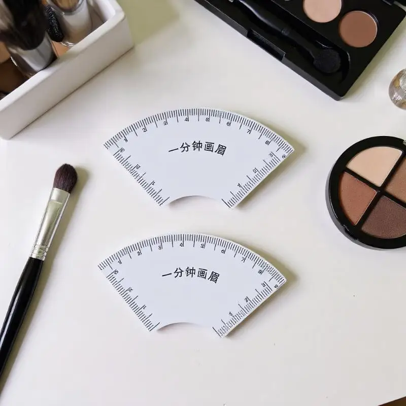 رسم سريع تصميم الحاجب حاكم الحاجب تشكيل الاستنسل Microblading رسم الخرائط أداة ماكياج رسم دليل حاكم لوازم الوشم