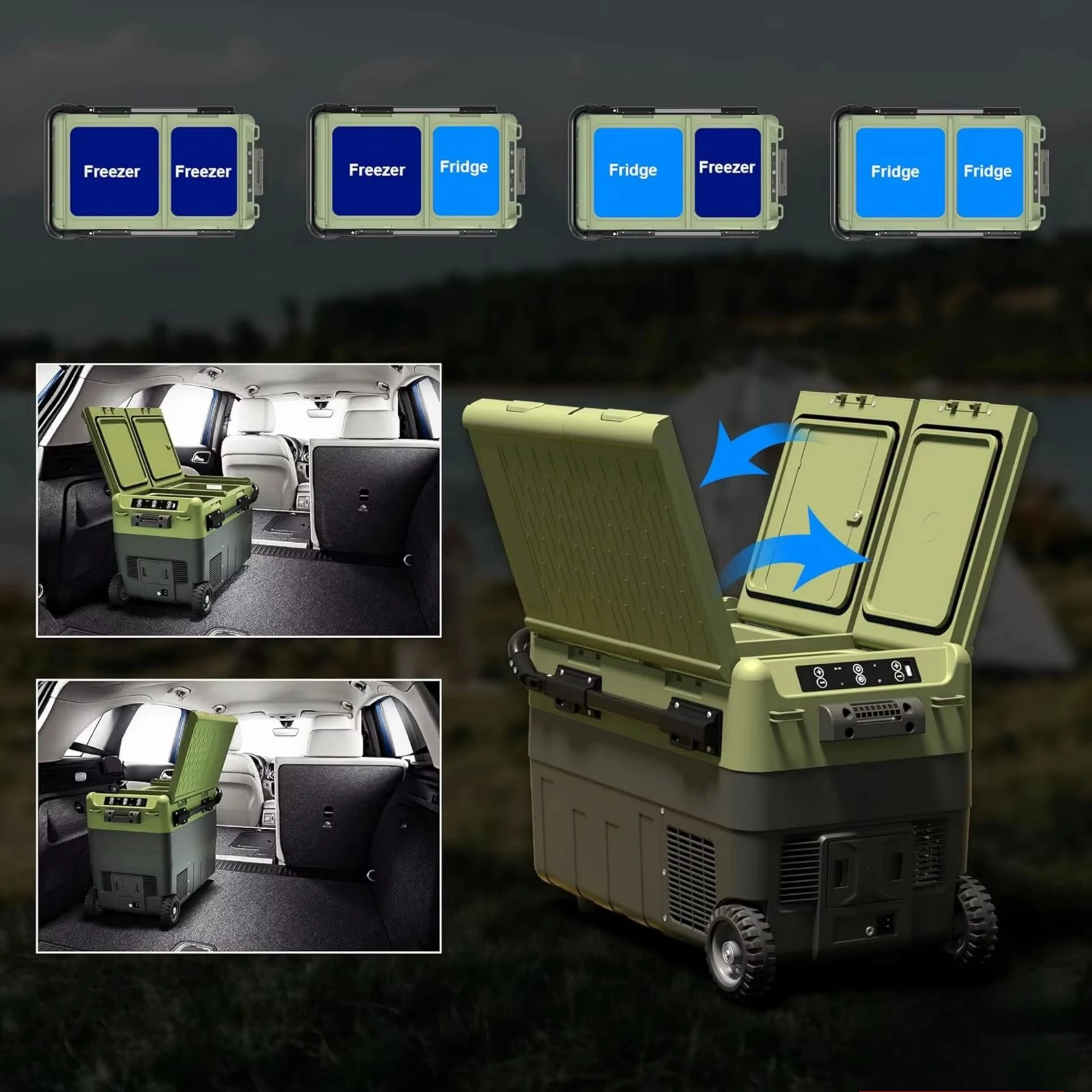40L Dual-Compartment Portable - огляд і ціна Outdoor Power Wheels