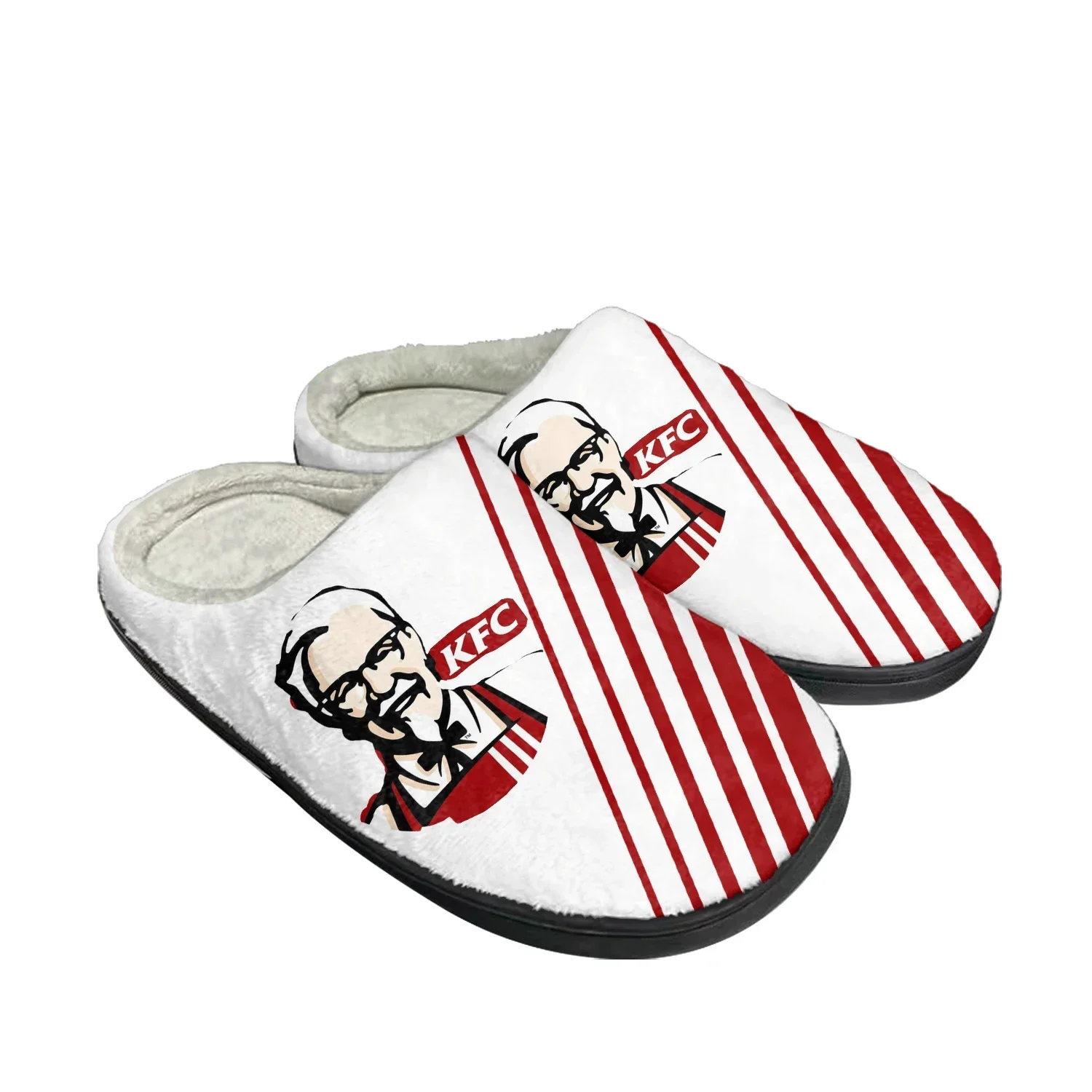 Kentucky Fried Chicken Home Cotton Slippers Mens Womens Plush Bedroom Casual Keep Warm Shoes Thermal Indoor Slipper Custom Shoe
