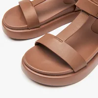 BeauToday Summer Gladiator Sandals Women Calfskin Leather Open Toe T-bar Strap Hook & Loop  Summer Ladies Shoes Handmade 07130 - Image 5