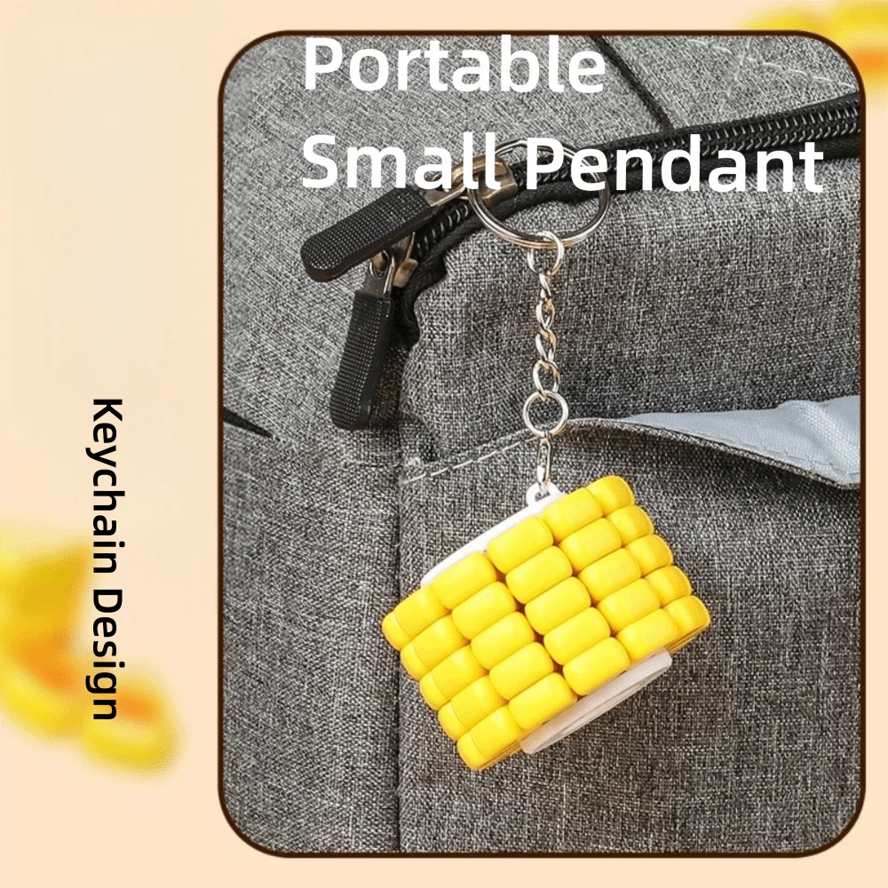 Christmas Gifts With Light 3D Puzzle Pendant Stress Relieving Multi Change Corn Magic Cube 3D Jigsaw Puzzle Adult