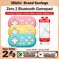 8BitDo Zero 2 Gamepads PC for Nintendo Switch Controller Gaming Controle Steam Windows 10 11 Android Raspberry Pi macOS Joystick