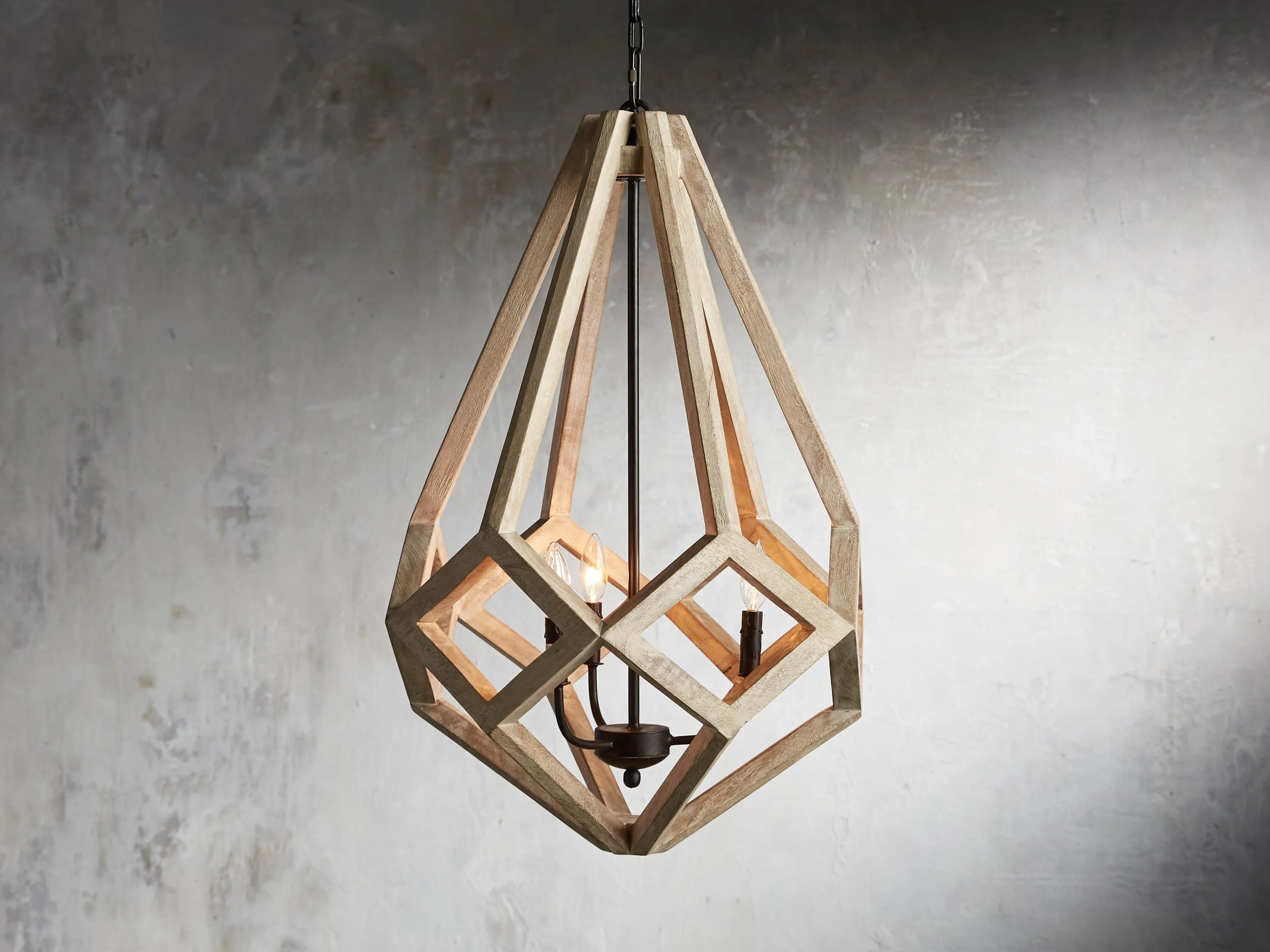 Vintage Hand Crafted Natural Wooden Pendant Light Decoration Chandelier for Bathroom Dining Room Foyer Villa