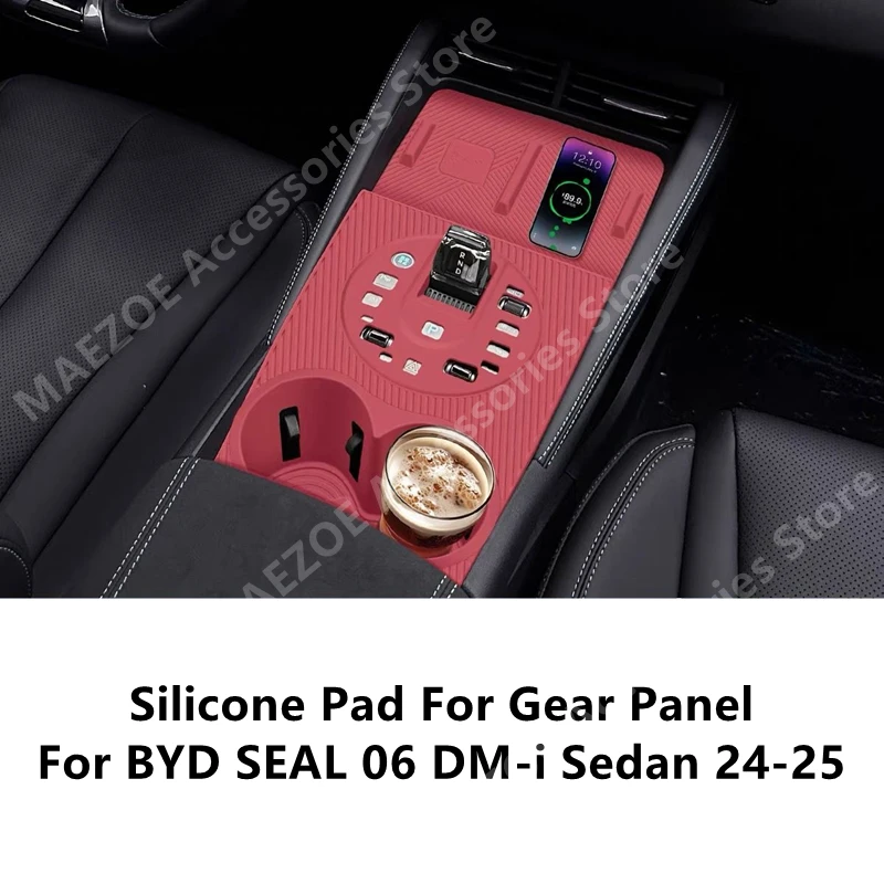 

For BYD SEAL 06 DM-i Sedan 24-25 Silicone Pad For Gear Panel,Car Interior Decoration Modification Protection Accessories Refit