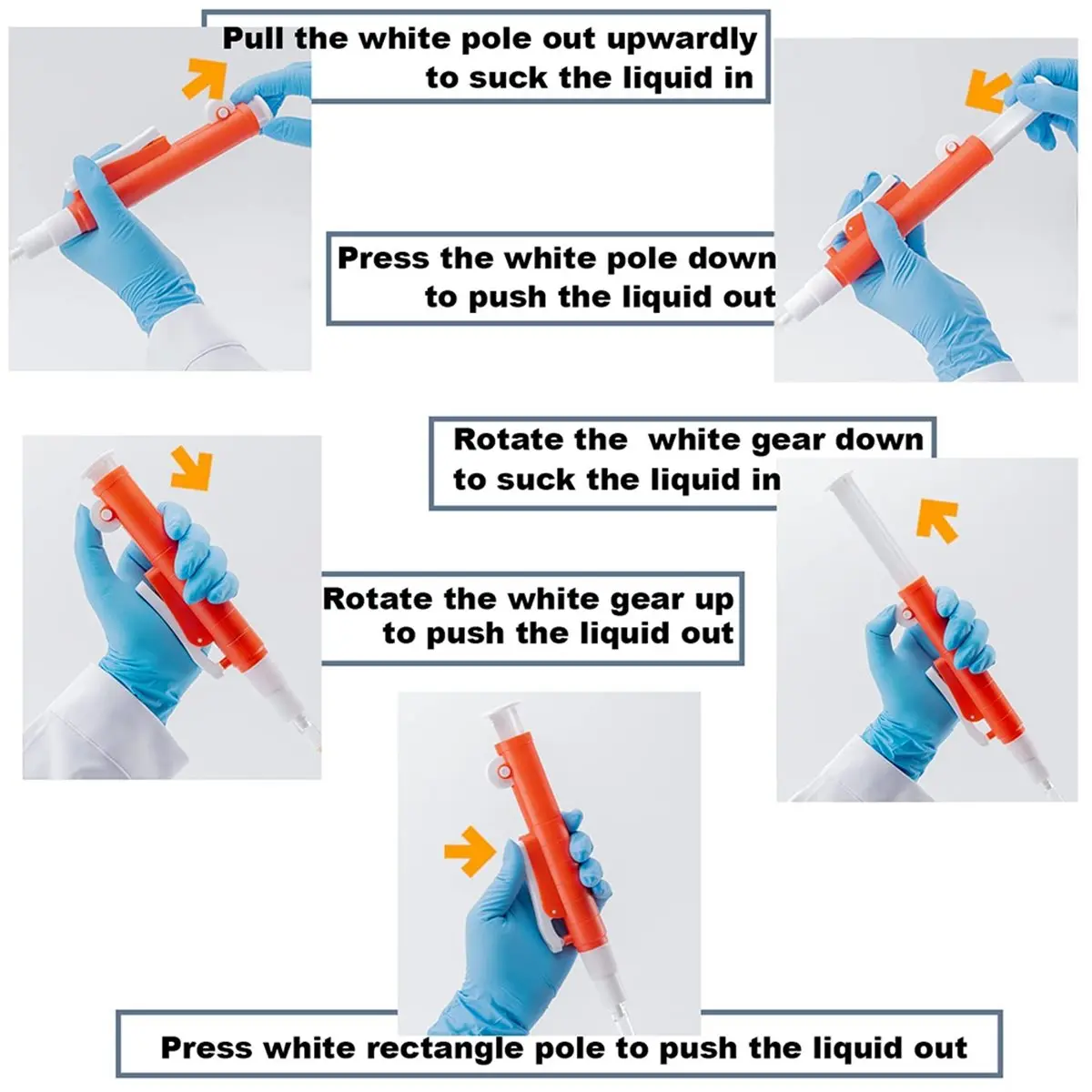 (LBER) Pipette Pumps,Scientific Pipette Pump 25ml, for Disposable Plastic and Glass Pipettes Liquid Dispenser