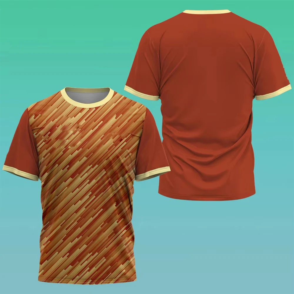 

Men Gym Sportswear T-Shirts Short Sleeve Tennis Breathable Round Neck Pullover Summer Sportswear Men's Running DailyTraining Top