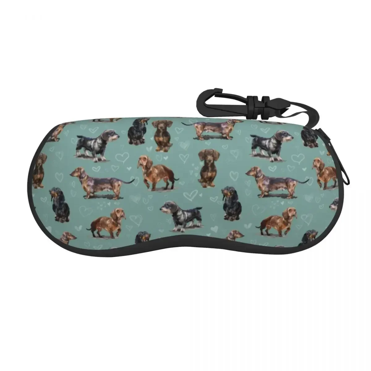 The Dachshund Shell Eyeglasses Case Women Men Cool Badger Sausage Wiener Dogs Glasses Case Sunglasses Box Pouch