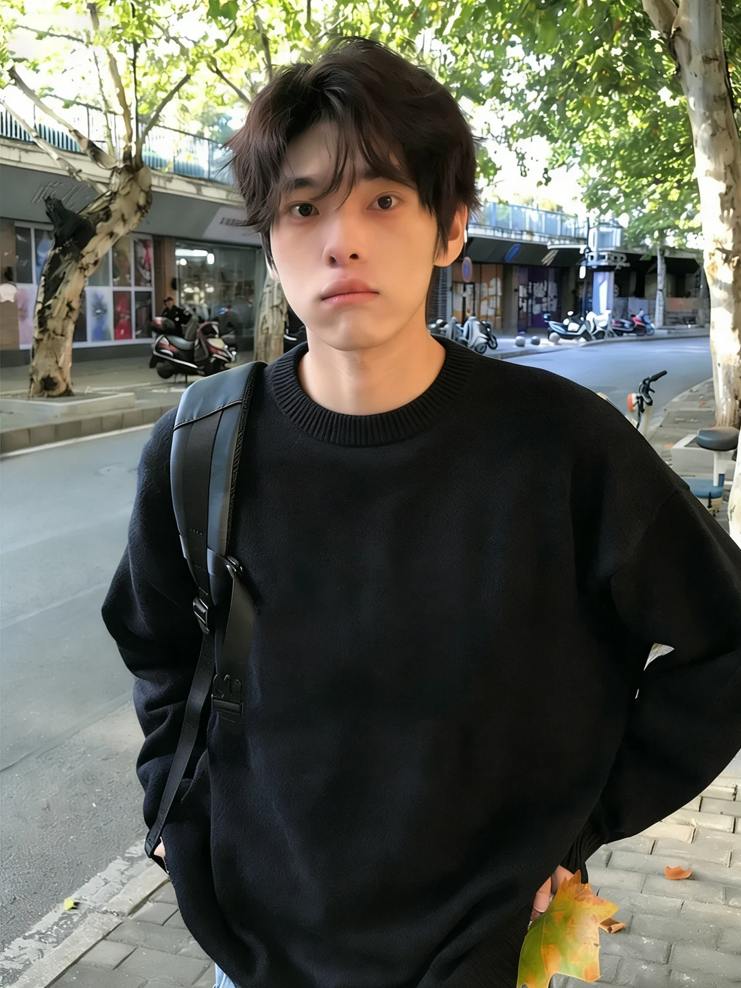 

Мужской трикотажный джемпер Cleanfit с круглым вырезом и флисовой подкладкой, повседневный зимний базовый слой, корейский стиль, для ленивого образа, внутренняя одежда