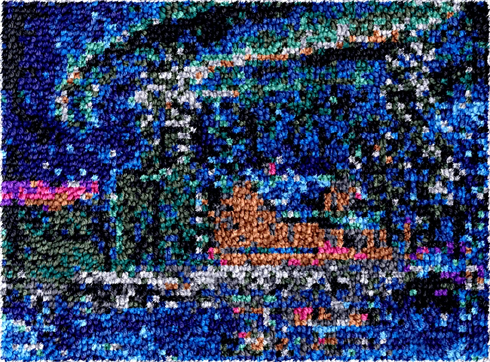 

Набор крючков с вышивкой в виде ночного видения, необработанная акриловая пряжа, подушка для вышивки, ковер для вышивки крестиком DT2009