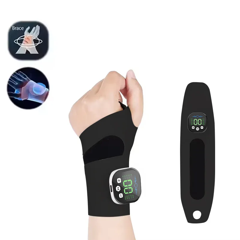 

Wireless Wrist Massager for Tendonitis & Carpal Tunnel Relief - Rechargeable Hand Massage Device with Vibration for Joint Pain
