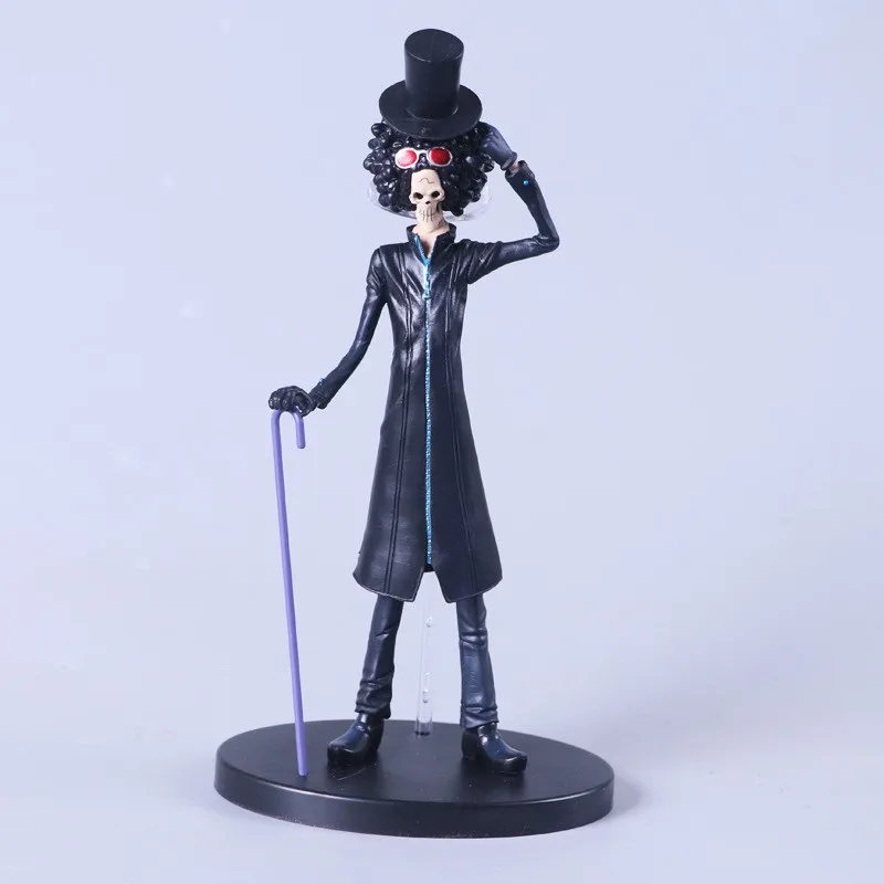 Anime Figure ONE PIECE Robin Nami Usopp Chopper Burukku Black Dress Standing Model Toy PVC Children's Gift Collection